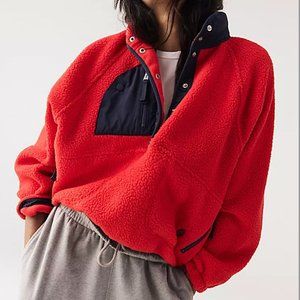 Free People Hit the Slopes Colorblock Pullover